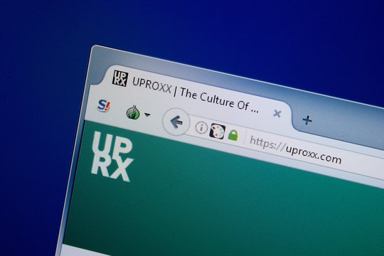 Ryazan, Russia - September 09, 2018: Homepage of Uproxx website on the display of PC, url - Uproxx.com