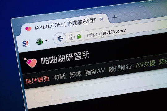 Ryazan, Russia - August 26, 2018: Homepage of Jav101 website on the display of PC. Url - Jav101.com