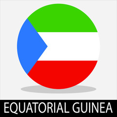  equatorial guinea flag icon with a white background