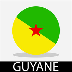  guyana flag icon with a white background