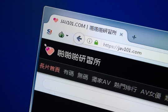 Ryazan, Russia - August 26, 2018: Homepage of Jav101 website on the display of PC. Url - Jav101.com