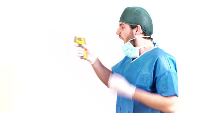 Termometro laser per misurare la febbre da coronavirus