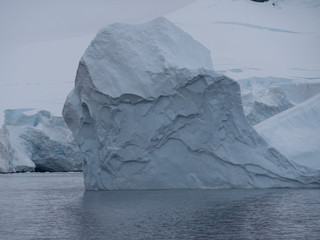 Beautiful icebergs of Antarctic region