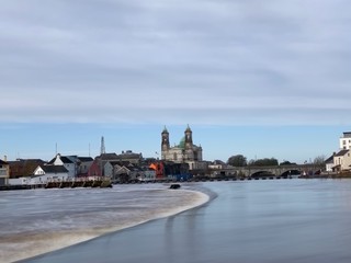 panorama of river shannon