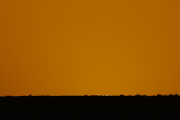 sunset in desert