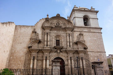 Fototapeta na wymiar Arequipa/Peru: Church of the Company, historic place