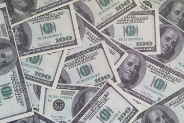 The texture of the banknotes of the American dollars.Business, Finance, currency funds.