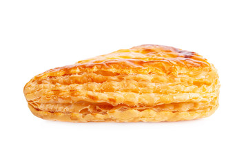 Fruit pie isolated on white background
