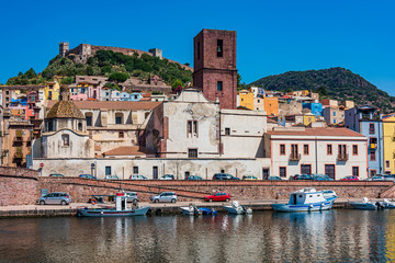 Village of Bosa in Sardinia