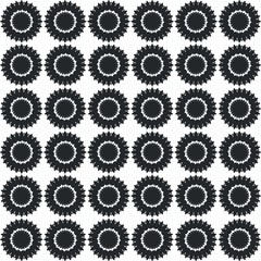 seamless geometric patterns. Black and white line backgrounds collection. 