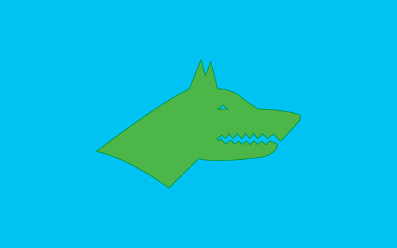 Gokturk Empire Flag Vector Illustration