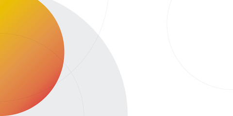 Orange White Abstract Circle Line Presentation Background Design