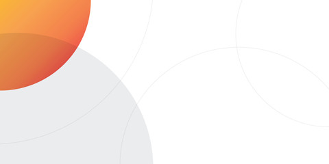 Orange White Abstract Circle Line Presentation Background Design