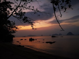 Morgengrauen krabi Thailand