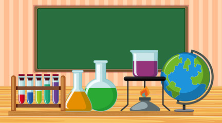 Science equipments in classroom