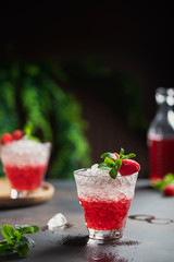 Gradient red cocktail