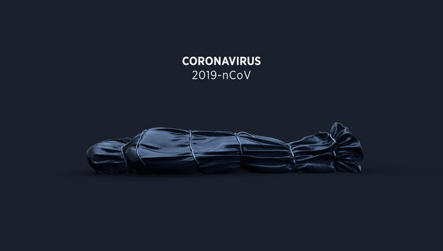 a corpse lying on the ground died from the coronavirus disease 2019-nCoV 