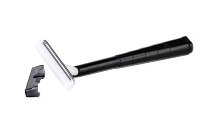 Shaving razor isolated on a white background.
