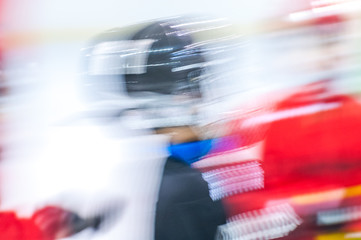 Hockey. Abstract background, blur. The concept of speed, movement, dynamics.