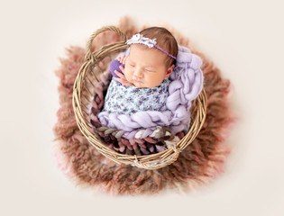 Adorable newborn girl