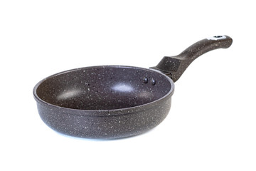 New Frying pan isolated on white background.