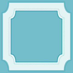 Blue background template with frame