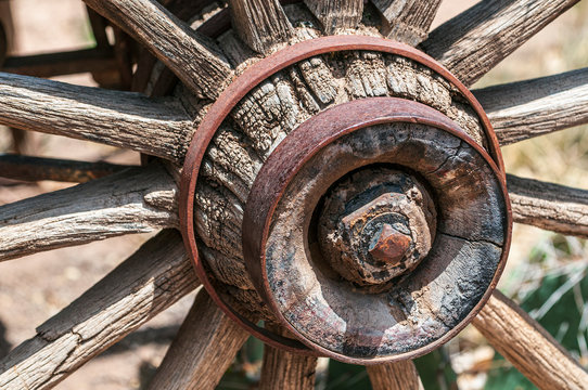 Old Wagon Wheel Hub 