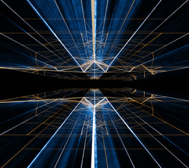 abstract background with light lines