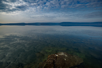 aerial view of the sea