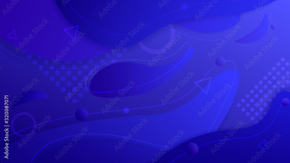 Aufkleber abstract bright blue unexplored galaxy background. colorful background with geometric elements of sp