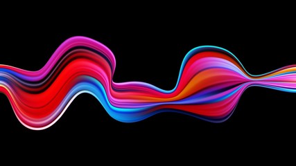 Abstract colorful fluid wallpaper. Wavy liquid bright background. Flow design for flyers, posters, cards, landing pages and other projects. Vector, eps10.