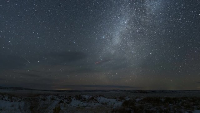 Milky Way Galaxy night time timelapse