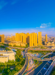 Fototapeta na wymiar Cityscape of Fuzhou City, Fujian Province, China
