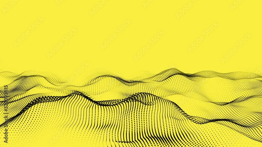 Poster abstract fractal digital landscape, 3d rendering abstract music background.cyber or technology flowi