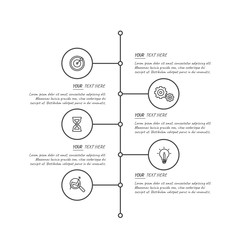 Business Infographic template. Thin line design with numbers 3, 4, 5, 6  options or steps.