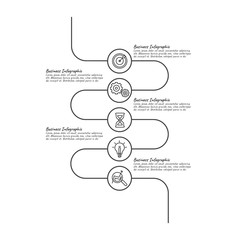 Business Infographic template. Thin line design with numbers 3, 4, 5, 6 options or steps.