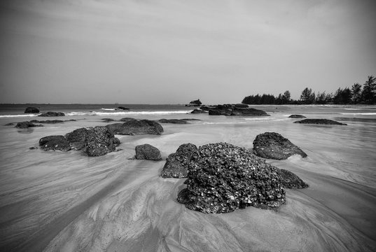 Black White Photos of Wonderful panorama Indonesia