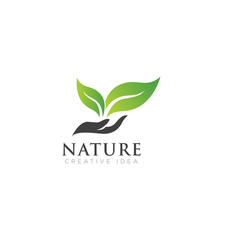Nature Ecology Logo Design Vector