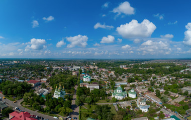 City of Nizhyn aerial view. Ukraine..