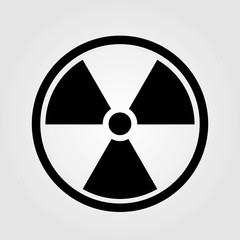 Fototapeta premium Radiation symbol isolated on white background. Vector illustration.