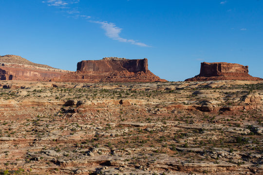 Travel and Tourism - Scenes of the Western United States. Red Rock Formations Near Canyonlands National Park, Utah. © Gary