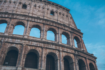 Obraz premium Colloseum at sunset in Rome, Italy
