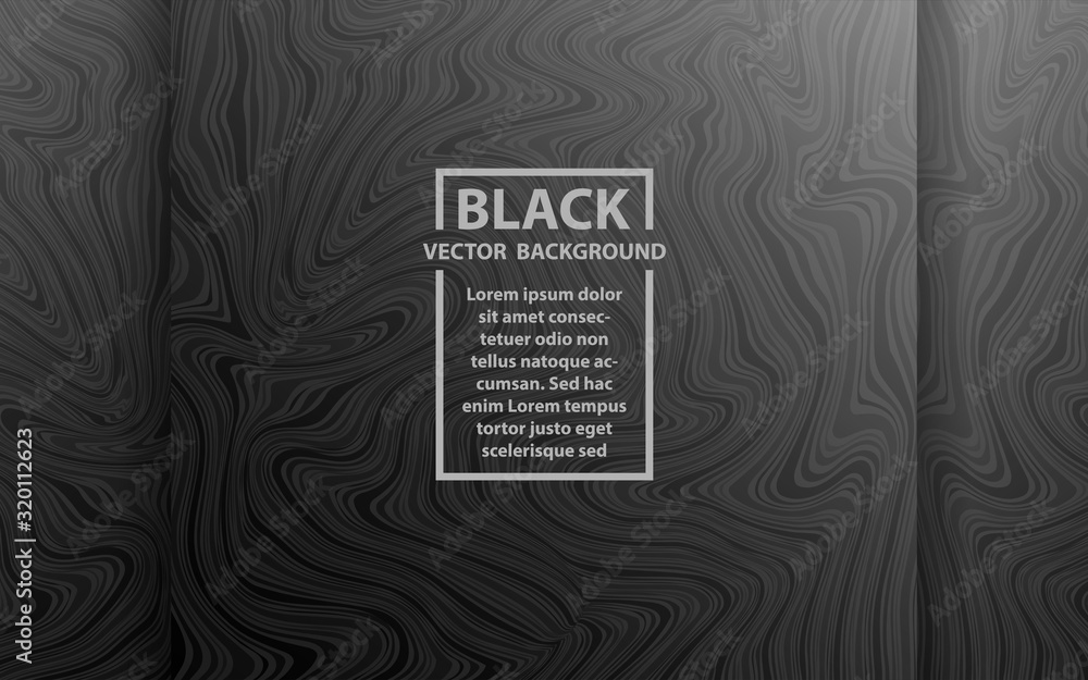 Poster abstract black geometric background with elegant and modern shapes concept. vector design template f