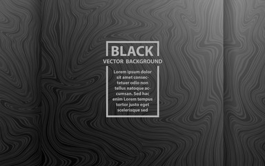 Abstract black geometric background with elegant and modern shapes concept. Vector design template for use element cover business, banner advertising, corporate brochure, poster, wallpaper