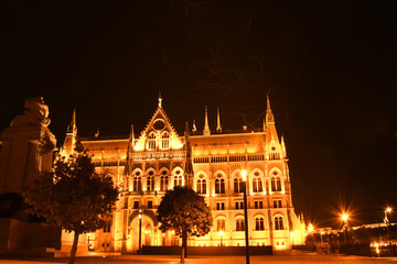 Fototapeta na wymiar Budapest Parliament at Night