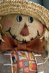 Close up of scarecrow