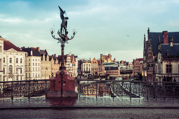 Bridge view in gent Belgium