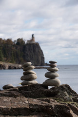 stone stacks at the lake 4