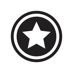 Stars in Circle icon symbol Flat vector sign isolated on white background. Simple logo vector illustration for graphic and web design.