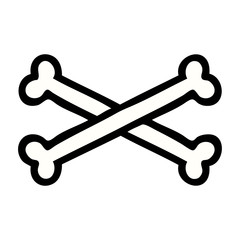 traditional tattoo of cross bones